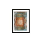 Blue Ocker Abstract 1 50x70 cm